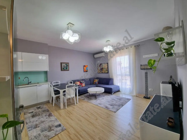 One-bedroom apartment for rent in Myslym Shyri Street in Tirana.
It is positioned on the fifth floo